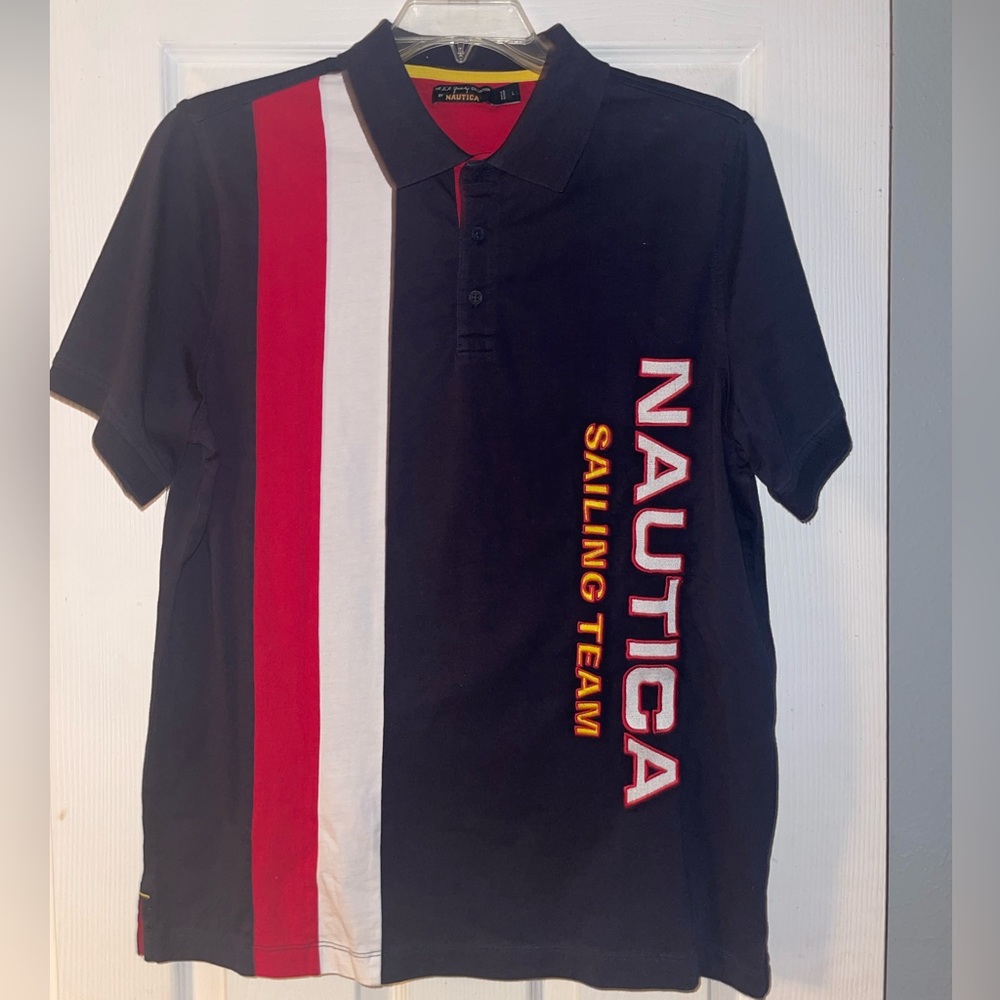 Nautica Sailing Polo Shirt Men’s size Large